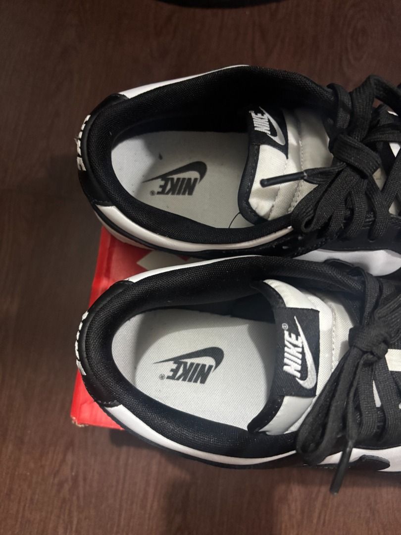Nike Dunk Low Black White (Category: Sneakers) located in Pasay City. Submitted by edward1557 (Listing ID 1401530548, Image 2). Description: - Nike Dunk Low - Classic black and white colorway - Iconic Nike swoosh -like new - Includes original red and white box -wron twice.