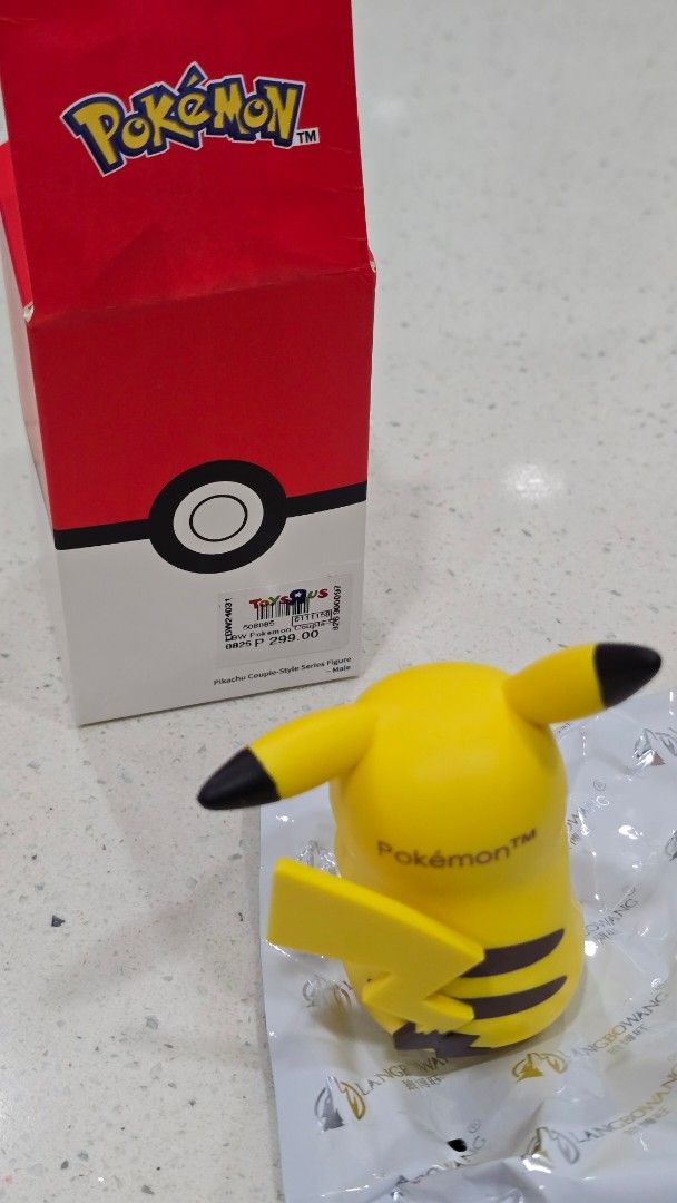 Pokemon blindbox toys r us (Category: Designer & Blind Box Toys) located in Pasig City. Submitted by acerrace (Listing ID 1401536837, Image 2). Description: - Pokemon Pikachu figure - From Toys R Us blind box - New condition RFS: the kid got 2 of these. for sale or trade.