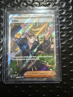 clive pokemon card value 236/091 SV: Paldean Fates Holo for sale online Draw 2 cards for each Supporter card you find there Pokemon Paldean Fates Secret Rare