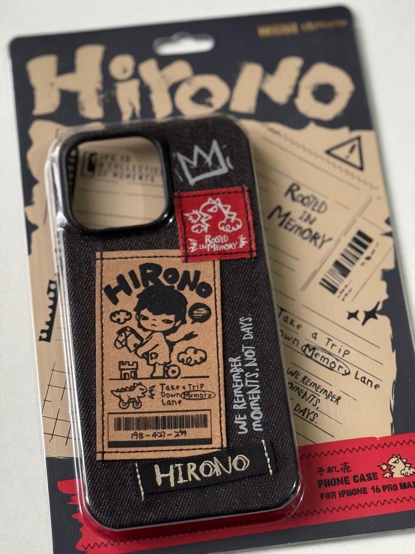 POP MART Hirono Echo Series Case for iPhone 16 Pro Max (Category: Cases & Sleeves) located in Subic. Submitted by andieangulo (Listing ID 1401602932, Image 1). Description: POP MART Hirono Echo Series Case — a stylish collectible case that brings POP MART’s signature art to your iPhone 16 Pro Max. • Unique Hirono “Take a Trip” design — playful, creative, and eye-catching • Soft-touch leather texture for a premium hand feel • Precise fit for iPhon