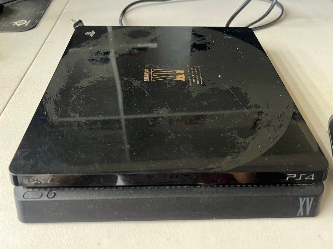 PS4 Slim 1TB Final Fantasy Edition (Category: PlayStation) located in Paranaque City. Submitted by raphaels_things (Listing ID 1401597428, Image 3). Description: Take all the items for 8k. PS4 (1TB) and Gun Metal controller are working. 9 Games are included in the picture. NBA, Overwatch, Call of Duty, Minecraft, etc. Freebies: 2 DS4 controllers but need repair. Loc: BF Parañaque RFS: Decluttering .