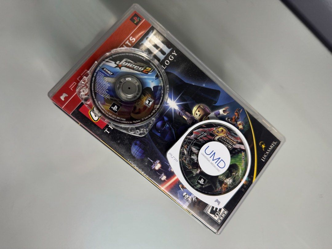 PSP Games (Category: PlayStation) located in Quezon City. Submitted by garagetoyz01 (Listing ID 1401650643, Image 2). Description: PSP Games ❗️ • Lego Star Wars : The Original Trilogy : No UMD • Twisted Metal Head On : 600 • Def Jam for NY The TakeOver : 2000 (Have Letter in Cover) • The Sims 2 Castaway : 500 • The Sims 2 Pets : 500 • Daxter : 600 • Fight Night Round 3 : 600 • Pac-Man World Rally : 600 Free UMD Monster Hunter. If Take All : 5000 