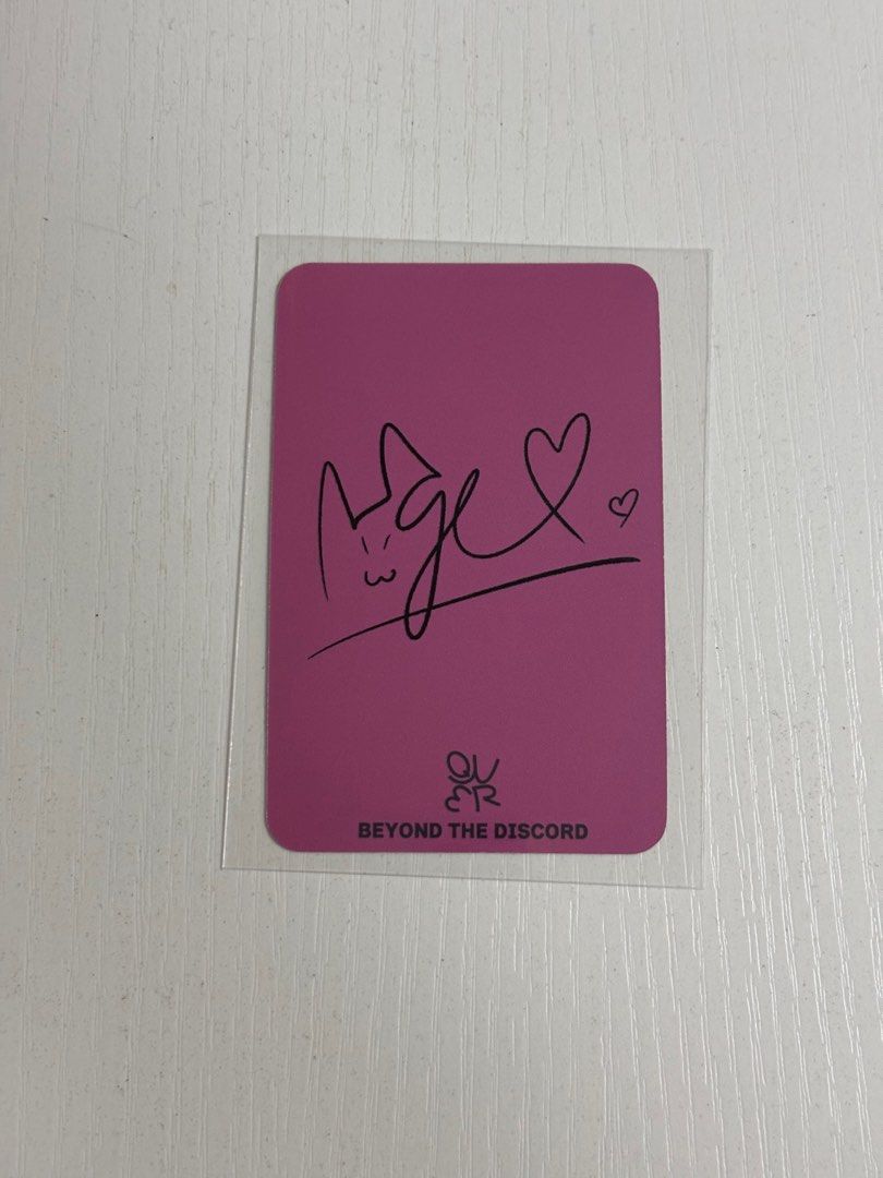QWER Special LP 日本限量特典小卡一套Chodan Magenta Hina Siyeon