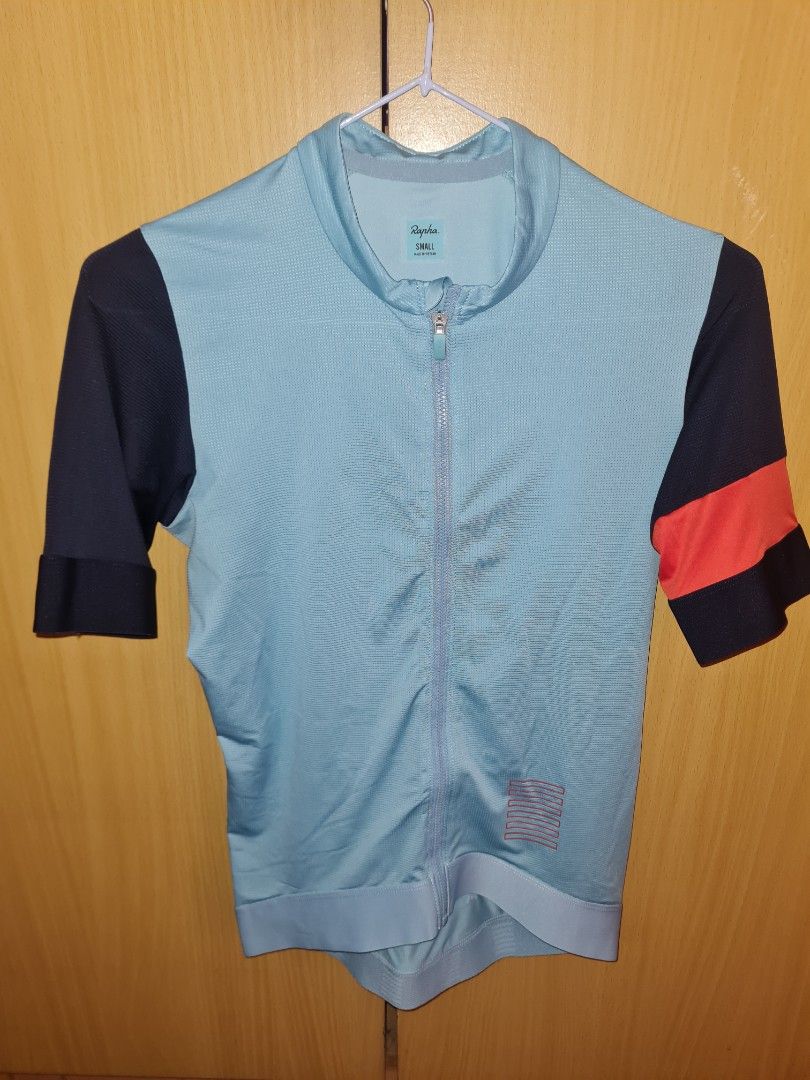 Rapha Pro Team (Category: Activewear) located in Quezon City. Submitted by raymorph (Listing ID 1401606901, Image 1). Description: Size Small. Used and no issues. RFS. Too many jerseys. Color may be subject to change under different lighting conditions..