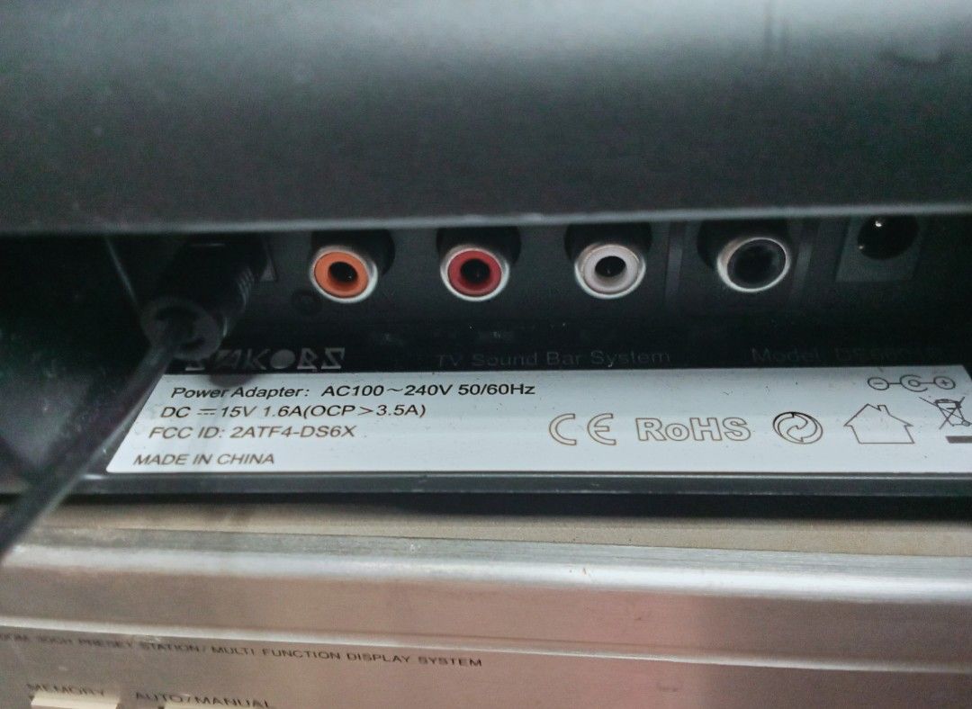 Sakors TV Sound Bar System (Category: Soundbars, Speakers & Amplifiers) located in Quezon City. Submitted by jhayjaz08 (Listing ID 1401537933, Image 3). Description: Sakobs Imported Quality Soundbar 2k Only Good Condition.