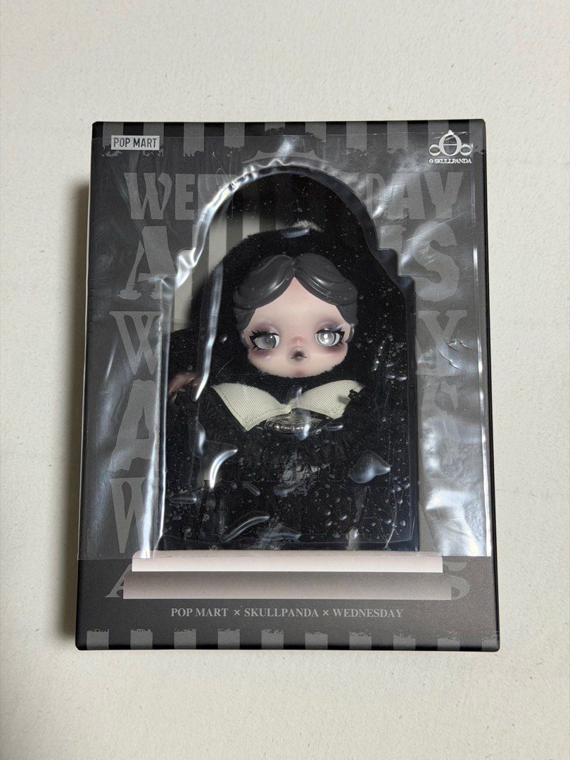SKULLPANDA × Wednesday Plush（Classic Dress Version） SKULLPANDA