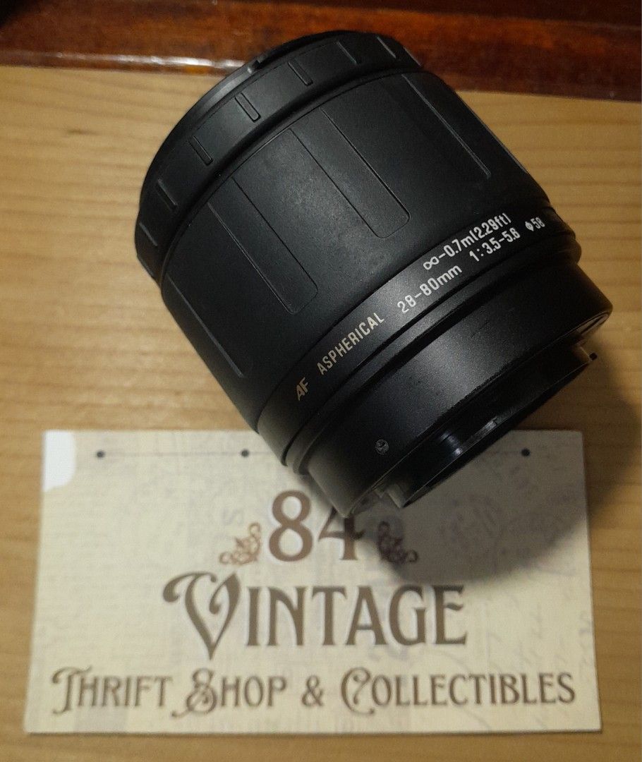 Sony Minolta 28-80 Minolta A Mount from Tamron (Category: Cameras) located in Las Pinas. Submitted by 84vintage (Listing ID 1401599069, Image 2). Description: Actual photos posted. Please examine them carefully as they are part of the description. 📌 MUST READ Before Dealing with us 📌 ⚠️Price is posted. No lowballs please. ⚠️Vintage items are only sold As Is Where Is. If you want new items without any flaws, you can buy at the mall. Please manag