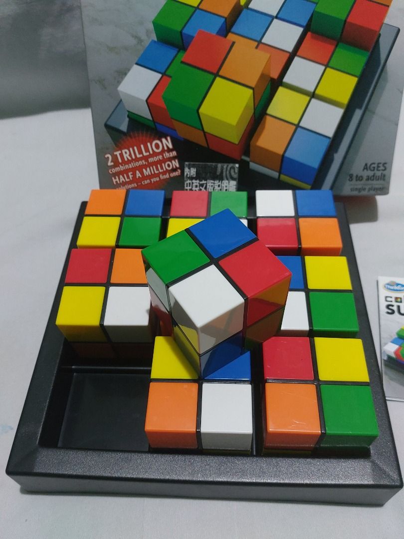 Think Fun Colour Cube Sudoku 3d Puzzle (Category: Board Games & Puzzles) located in Paranaque City. Submitted by ca.firstonlinebiz (Listing ID 1401544323, Image 3). Description: Preloved Think Fun Colour Cube Sudoku 3d Puzzle The set includes 9 color cubes, a game tray, and an instruction manual with bonus challenges. Loc. Greenheights Parañaque Shipping via Lalamove or J&T Express Payment thru Gcash Maya or BPI .