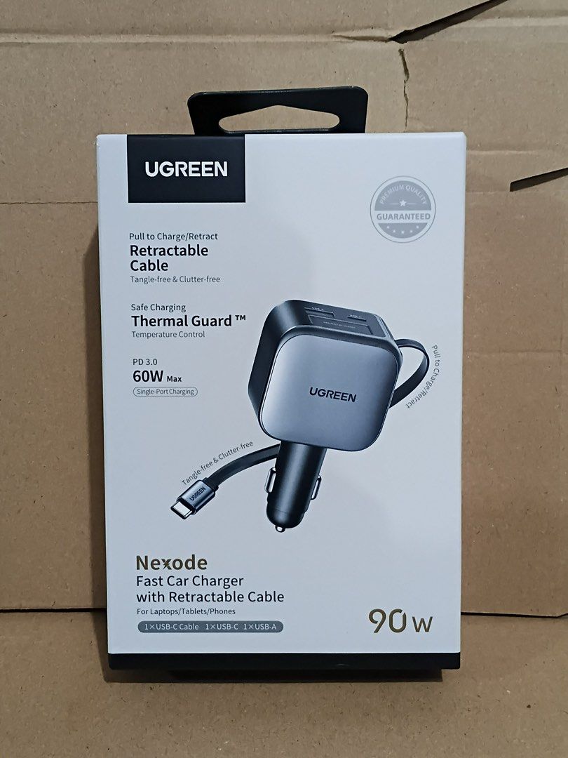 UGREEN Nexode 90W Fast Car Charger (Category: Chargers & Cables) located in Manila. Submitted by mxrx_ (Listing ID 1401628601, Image 1). Description: .