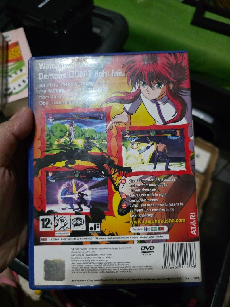 Yu Yu Hakusho: Dark Tournament - PS2 (Category: PlayStation) located in Paranaque City. Submitted by _kuching_decluttering (Listing ID 1401658774, Image 2). Description: yu yu hakusho pal ps2 tested working well used with manual rfs wala nang ps2, di ko narin maitetest ulit. money back if di gumagana. make sure naka PAL or jailbreak kayo..