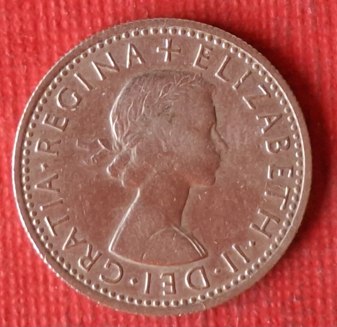 80英國1965年〔伊莉莎白女王〕6便士。