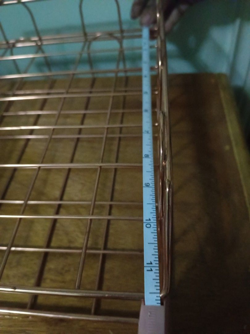 [ SALE ] ROSE GOLD RACK ORGANIZER (Category: Looking For) located in Manila. Submitted by nurseraketera06 (Listing ID 1403345863, Image 3). Description: TWO LAYERED ROSE GOLD RACK ORGANIZER STILL IN GOOD CONDITION AND HAS NO ISSUE ITS USAGE: FIT FOR A4 size , notebook and other school supplies. THE MEASUREMENT IS ON THE PHOTO POSTED ABOVE RFS : NOT USING ANYMORE MODE OF PAYMENT: GCASH, MARIBANK, LANDBANK.