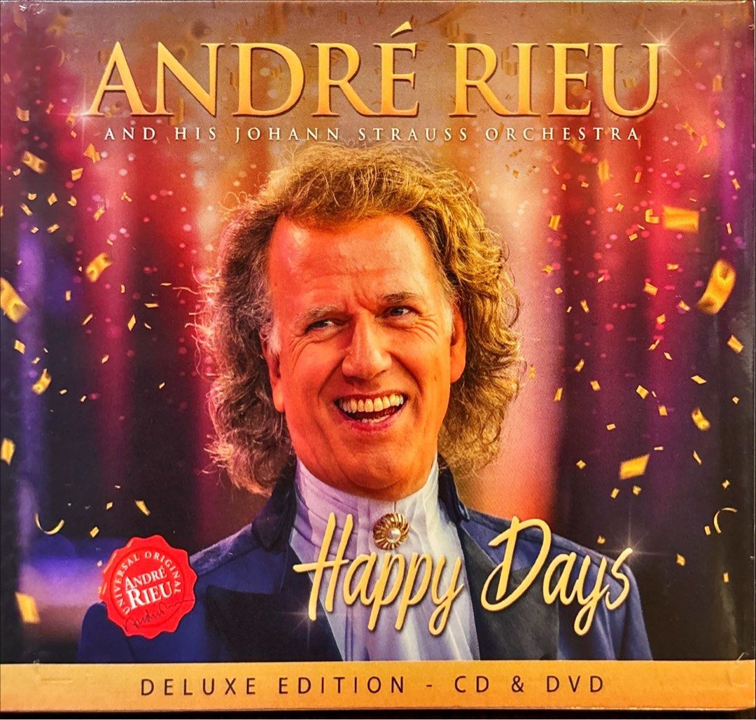 ANDRE RIEU /JOHANN STRAUSS ORCHESTRA: HAPPY DAYS (CD+DVD DELUXE EDITION ...