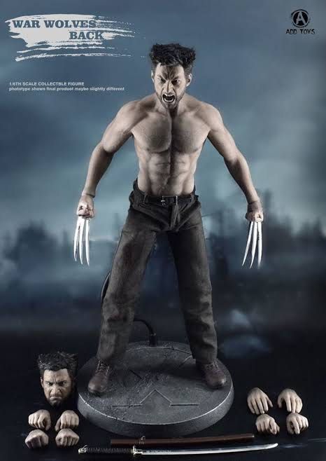 Add Toys War Wolves Wolverine Figure (Muscle Version) (Category: Figurines & Statues) located in Taguig. Submitted by ry.devera (Listing ID 1403346415, Image 1). Description: - 1/6 scale Wolverine figure by Add Toys - Highly detailed Wolverine sculpt - Seamless Muscle Toned body - Features extended claws - Includes multiple interchangeable hands - Comes with a second head sculpt - Display base included - Includes a sword accessory bnew gcash/bpi 