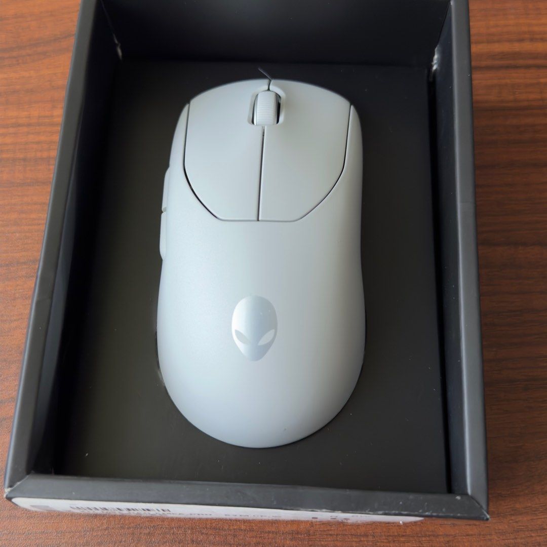 Alienware Pro Wireless Gaming Mouse (Category: Mouse & Mousepads) located in Pasig City. Submitted by Goodfindsbycpvs (Listing ID 1403249990, Image 2). Description: Used only 2x Tested and works beautifully. No functional and structural issues. Includes all original accessories. Damaged box. Personal warranty of 1 month (excludes physical damage to product). Shipping nation-wide via LBC. COD available. Meet-ups in SM Pasig Center. Price is final.