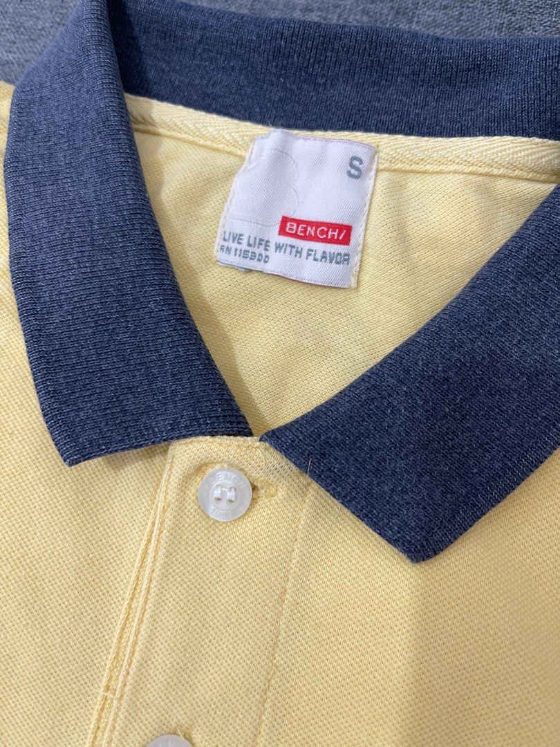Bench Men Polo Shirt - Yellow (Category: Tshirts & Polo Shirts ) located in Cavite. Submitted by sjlav (Listing ID 1403231711, Image 2). Description: Yellow Bench polo shirt, size S..