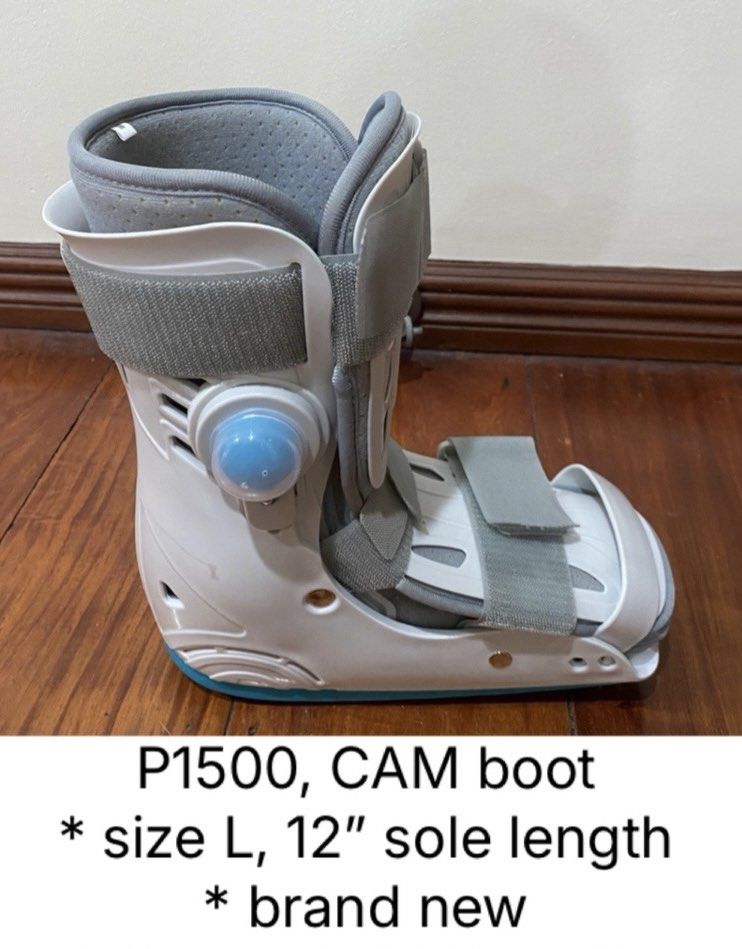 CAM Boot With Built-In Air Pump (Category: Medical Supplies & Tools) located in Quezon City. Submitted by itstrickyvicky (Listing ID 1403320641, Image 1). Description: Brand new.