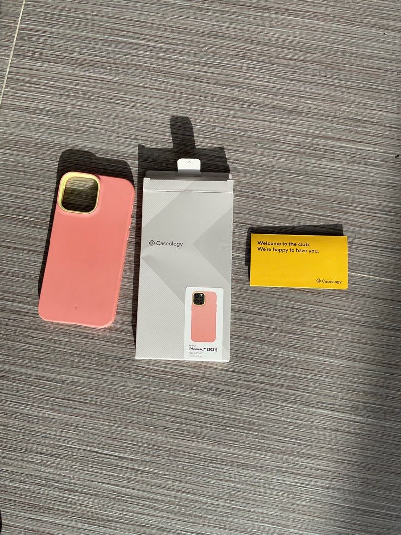Caseology iPhone 13 Pro Max Case (Category: Cases & Sleeves) located in Batangas. Submitted by dae.clutter (Listing ID 1403379421, Image 2). Description: in good condition but has some visible scratches.