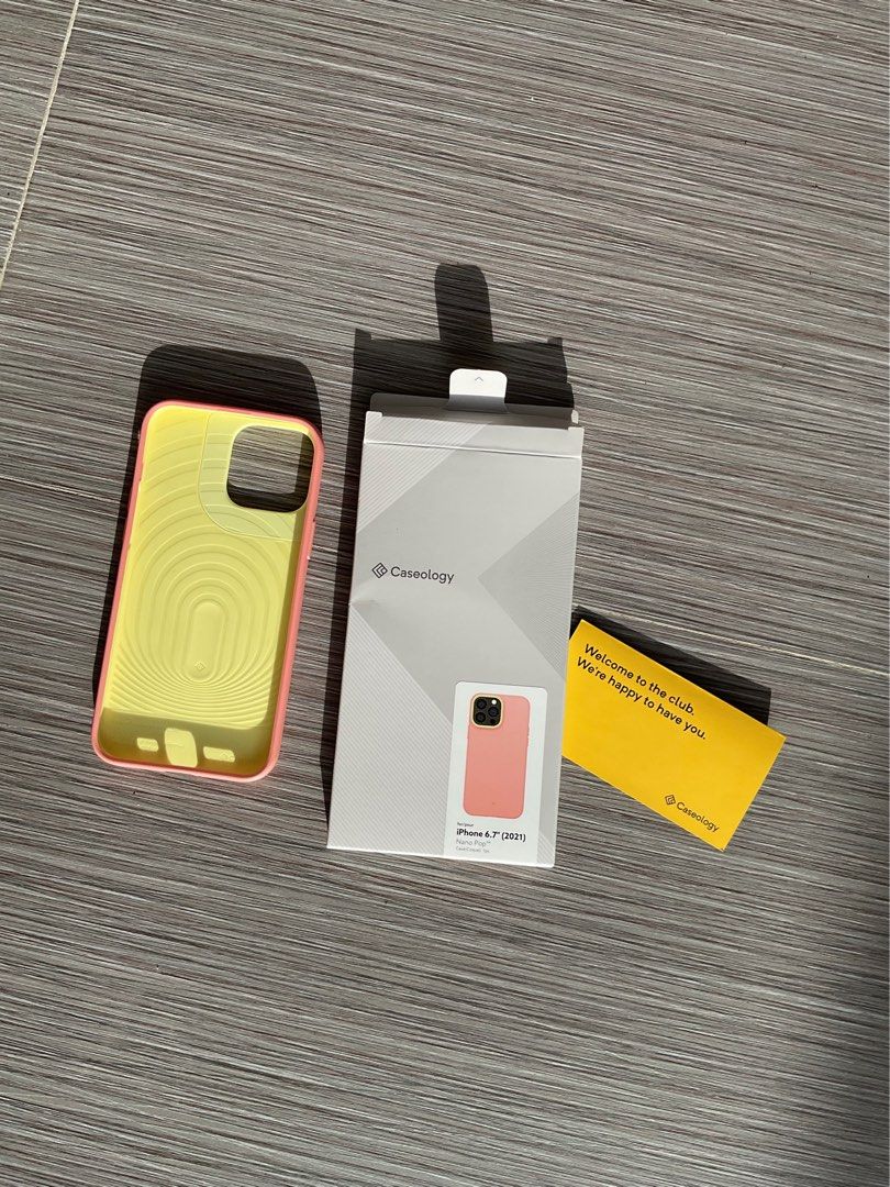 Caseology iPhone 13 Pro Max Case (Category: Cases & Sleeves) located in Batangas. Submitted by dae.clutter (Listing ID 1403379421, Image 3). Description: in good condition but has some visible scratches.