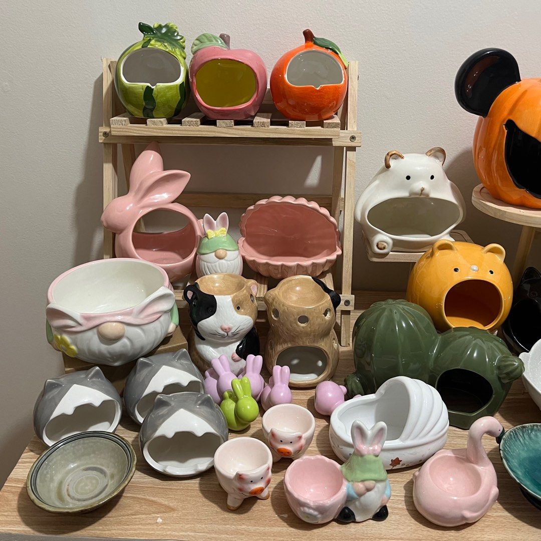 Ceramic Hamster/Small Pet Hideouts and Bowls (Category: Homes & Other Pet Accessories) located in Taguig. Submitted by hedgecrafter (Listing ID 1403292478, Image 2). Description: Ceramic Hides for Hamster Hedgehogs.