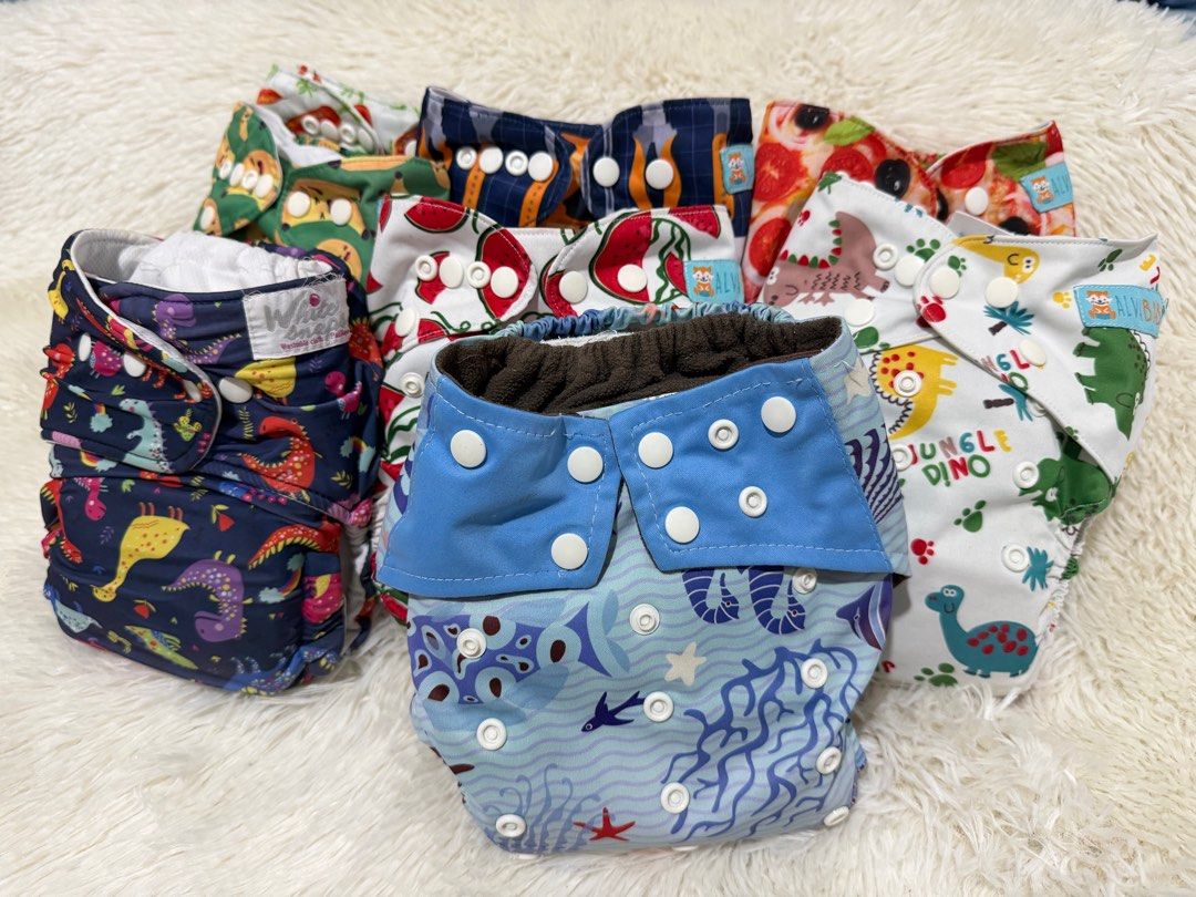 Cloth Diapers Alva and white snaps assorted (Category: Diapers & Baby Wipes) located in Carmona. Submitted by raisaviena52547 (Listing ID 1403385818, Image 2). Description: Used but not abused Shipping c/of buyer With 2-3 inserts.