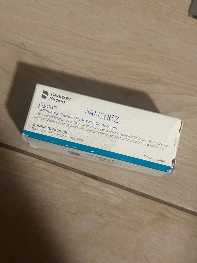 Dycal Radiopaque Calcium Hydroxide Composition (Category: Medical Supplies & Tools) located in Taguig. Submitted by dentisimo (Listing ID 1403367767, Image 1). Description: Used twice on typodont. Super dami pa as in!!!!! .