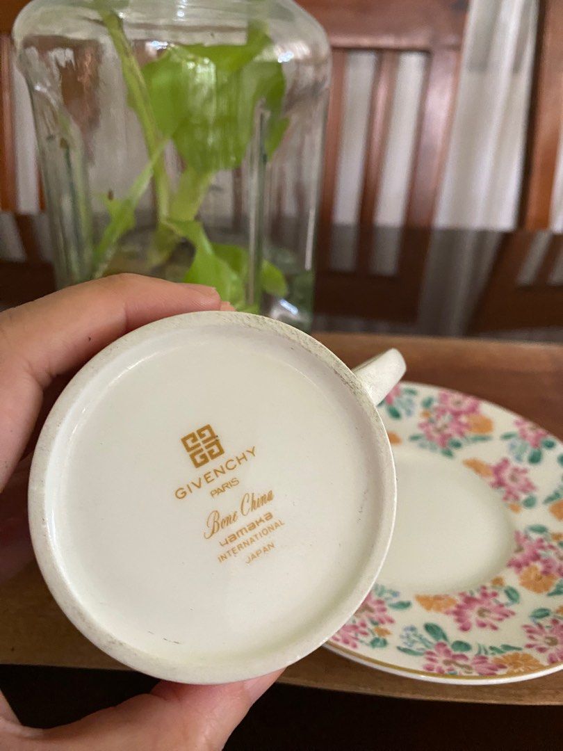 Givenchy Paris Floral TeaCup and Saucer (Category: Coffee & Tea Tableware) located in Quezon City. Submitted by rishlist (Listing ID 1403323619, Image 2). Description: Givenchy Paris by Yamaka International From my personal collection In good condition.