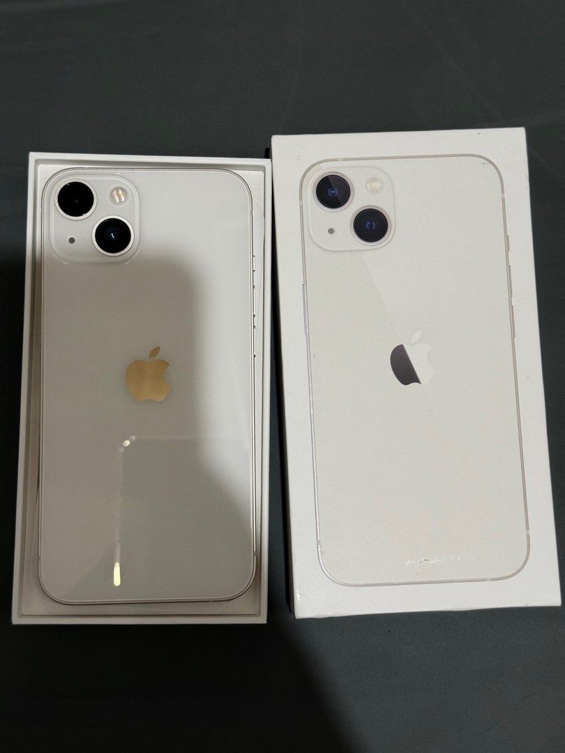Iphone 13 128gb Starlight (Category: iPhone 13 Series) located in Manila. Submitted by krtic (Listing ID 1403406143, Image 3). Description: For sale‼️ Iphone 13 128gb Openline Complete with box same imei No issue 100% makinis Good as new talaga! rfs: upgrade 📍Malate, Manila.