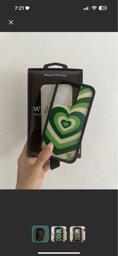 Iphone 14 pro (Category: iPhone 14 Series) located in Quezon City. Submitted by mitchelle2513 (Listing ID 1403327685, Image 1). Description: Just bought online wrong case should be for pm but this is for pro Original wildflower.