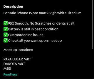 (Category: ) located in . Submitted by authenticluxe (Listing ID 1403276118, Image 1). Description: .