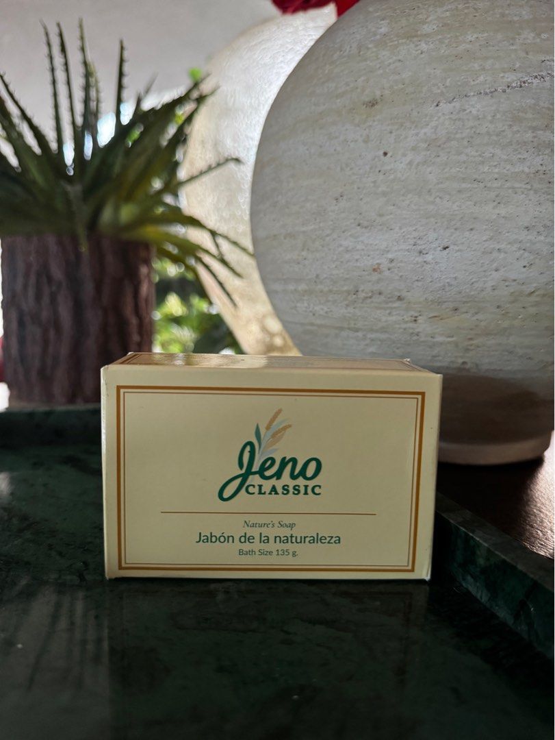 Jeno (Heno De Pravia) 135g (Category: Bath) located in Quezon City. Submitted by skbmom (Listing ID 1403296233, Image 1). Description: 135g SRP P50 selling for P42 each P1920 for box of 48pcs (P40 each) 35 boxes / 1,680 pcs available Jeno (local Heno de Pravia) is made with moisturizers to lightly condition skin. Its distinct fragrance leaves you with the long lasting scent of nature. Available in 180g, 135g, 90g. Wholesale orders are welcome..