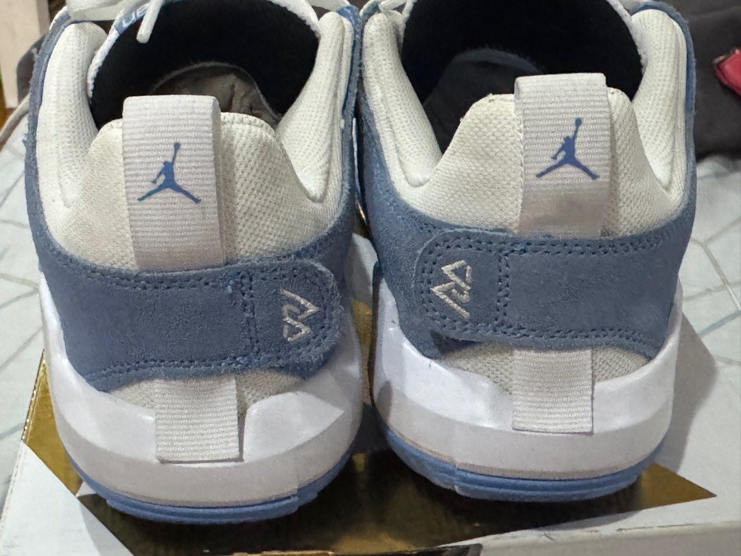 Jordan One Take 5 PF - White/Legend Blue (Category: Sneakers) located in Del Monte. Submitted by chejuc (Listing ID 1403314291, Image 2). Description: Used one Unisex basketball shoes .