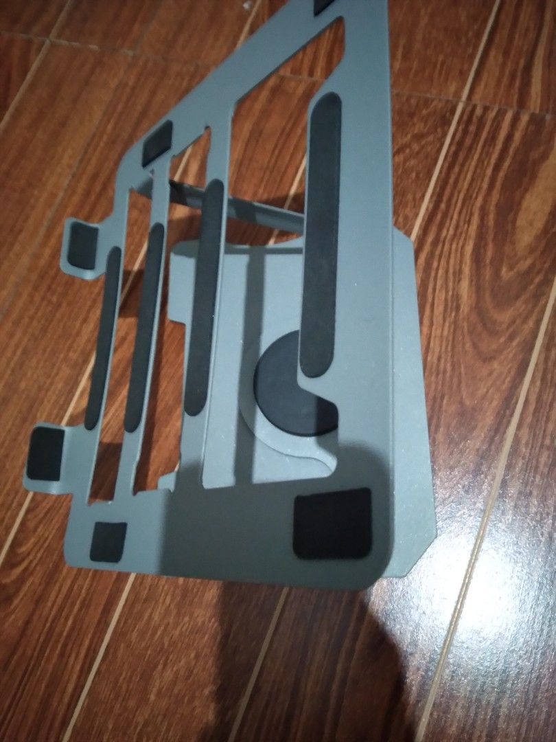 Laptop Stand - Gray (Category: Laptop Bags & Sleeves) located in Quezon City. Submitted by jrodf (Listing ID 1403242216, Image 2). Description: *bought sm annex *orignal price P1300 *without box *adjustable/movable.