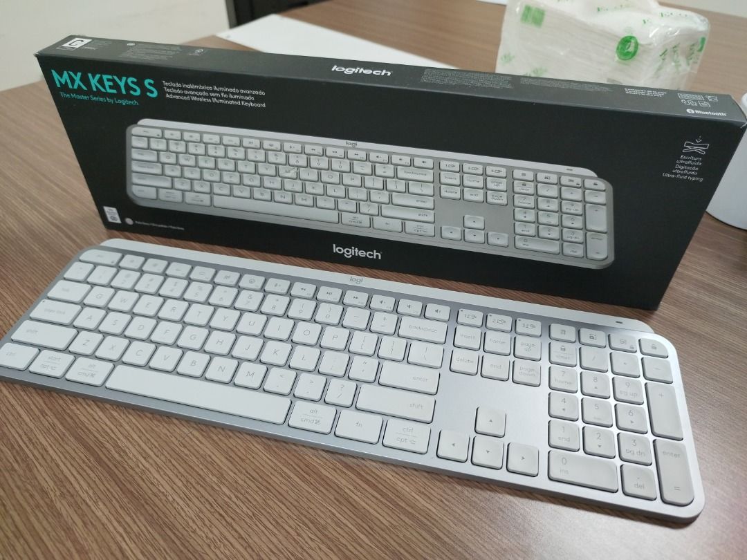 Logitech MX Keys S Wireless/Bluetooth Productivity Keyboard (latest version) (Category: Computer Keyboard) located in Quezon City. Submitted by calibre027 (Listing ID 1403387423, Image 2). Description: Logitech MX Keys S Wireless/Bluetooth Productivity Keyboard (latest version) ✔100% ORIGINAL, not yet opened for repairs, all buttons are crisp ✔ No issues, unli-test upon pickup ✔ SRP is around 6,300 pesos ✔ Package: keyboard, box, cable ✔ meetup -