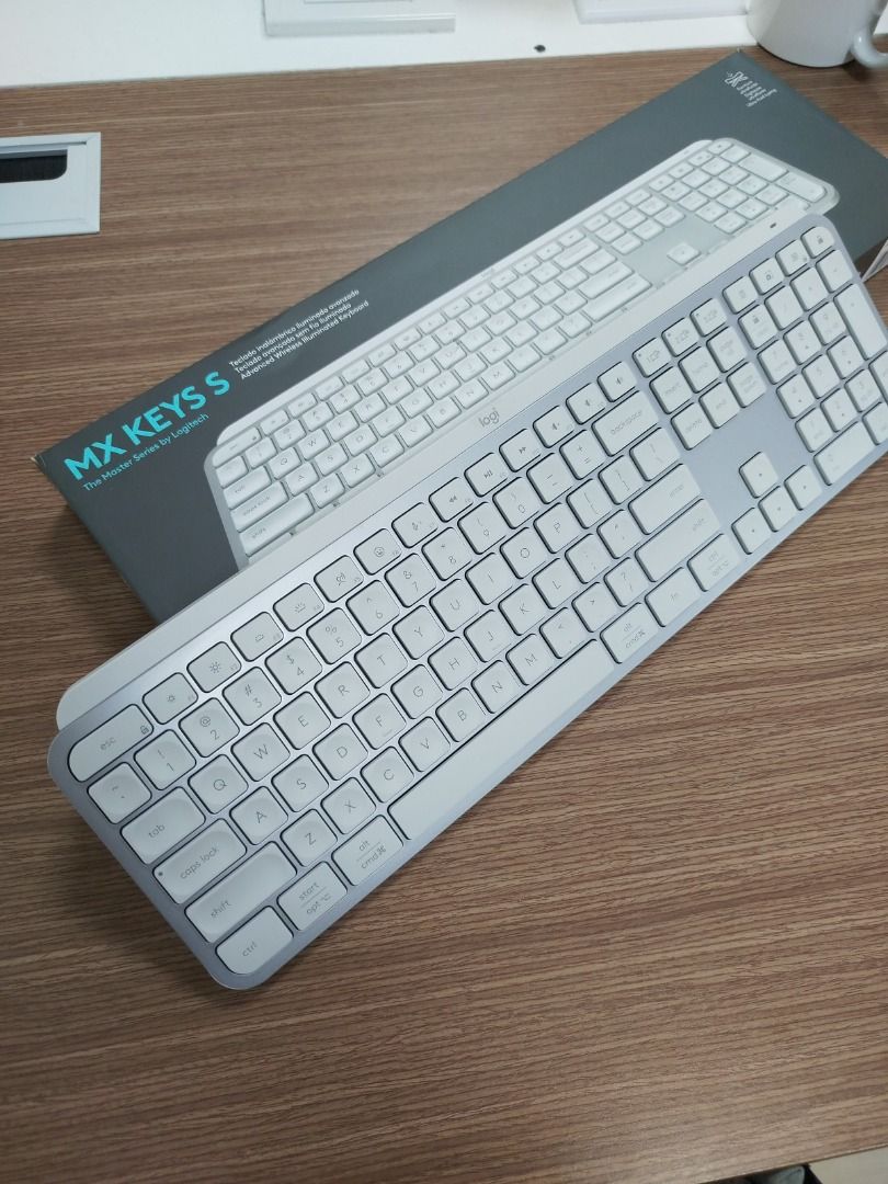Logitech MX Keys S Wireless/Bluetooth Productivity Keyboard (latest version) (Category: Computer Keyboard) located in Quezon City. Submitted by calibre027 (Listing ID 1403387423, Image 3). Description: Logitech MX Keys S Wireless/Bluetooth Productivity Keyboard (latest version) ✔100% ORIGINAL, not yet opened for repairs, all buttons are crisp ✔ No issues, unli-test upon pickup ✔ SRP is around 6,300 pesos ✔ Package: keyboard, box, cable ✔ meetup -