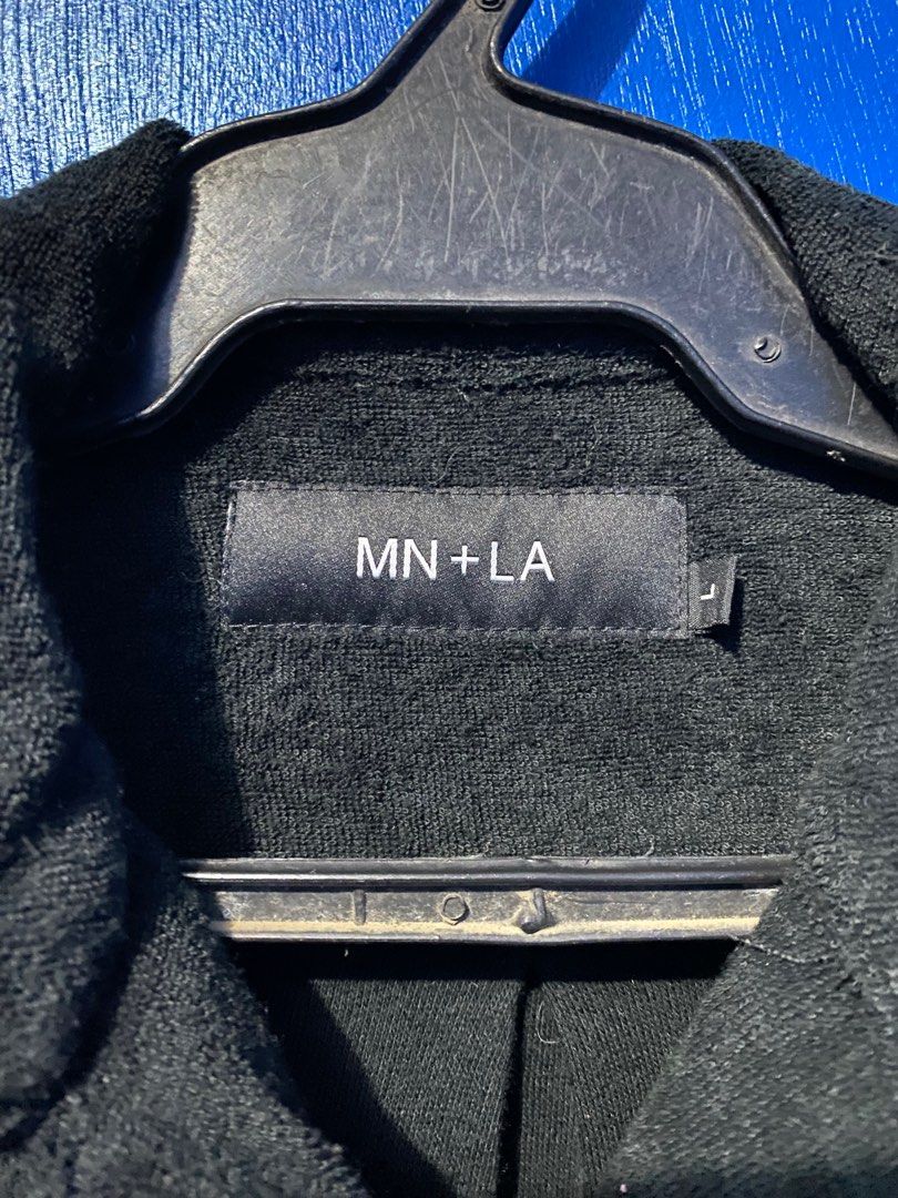 MN+LA Black Velvet Polo (Category: Tshirts & Polo Shirts ) located in Taytay. Submitted by brian_is_decluttering (Listing ID 1403286714, Image 3). Description: 10/10 condition never used and has no flaws. Fits L feels oversized and fabric is velvet. W: 21 L: 29.
