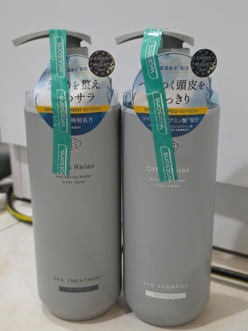 Off & Relax Refresh Set (Category: Hair) located in Kuala Lumpur. Submitted by evernchoo (Listing ID 1403401898, Image 1). Description: 1 shampoo and 1 treatment Bought from Watsons (original price rm79 each) It's brand new and sealed Reason of sell: Not suitable for my hair I got one more bottle of shampoo want to sell but it's opened and used a few times, half price rm40, let me know if you're interested to take all.