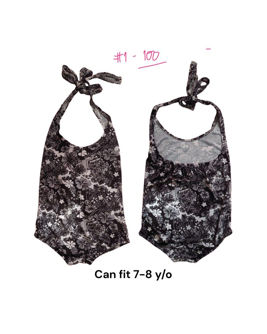 One Piece Swimsuit for Kids (Category: Babies & Kids Fashion) located in Quezon City. Submitted by _ysxh (Listing ID 1403363209, Image 1). Description: ONE PIECE SWIMSUIT FOR KIDS ‼️Price indicated in photo - Style 1: Floral design, fits 7-8 years old. - Style 2: Speedo pink & purple swimsuit with marine print, fits 11-12 years old. Note: Lighting may affect color accuracy - Shipping to be shouldered by buyer (Item is located in Quezon City) - Mo