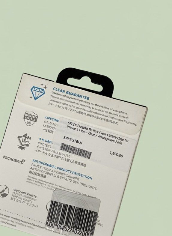Original Speck For iPhone 13 Pro (Category: Cases & Sleeves) located in Makati City. Submitted by msn_gdgt (Listing ID 1403416893, Image 2). Description: 100% Original Mall Pull Out (PowerMac) Brandnew Note: Kindly message me for the design and pictures, kapag hindi ako maka reply means max quota na here at carousel, you can contact me via SMS 0960-545-7606.
