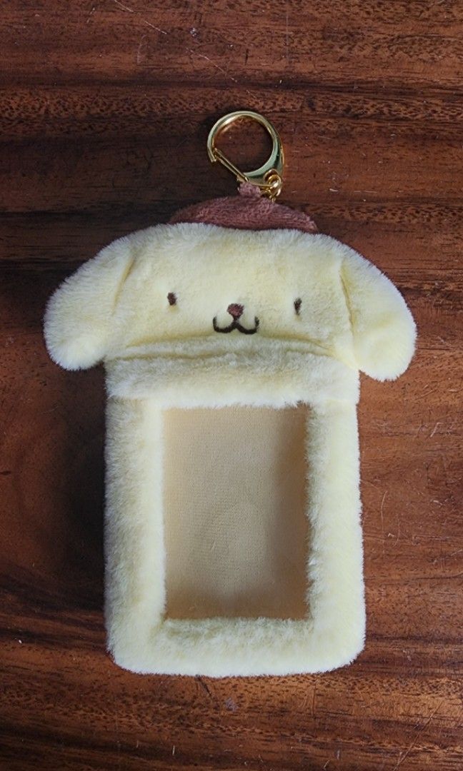 Pompompurin Photocard Case Keychain Charm (Category: Character Goods) located in Binan City. Submitted by deannequin1717 (Listing ID 1403247798, Image 1). Description: RFS: Decluttering Bought from Japan!.