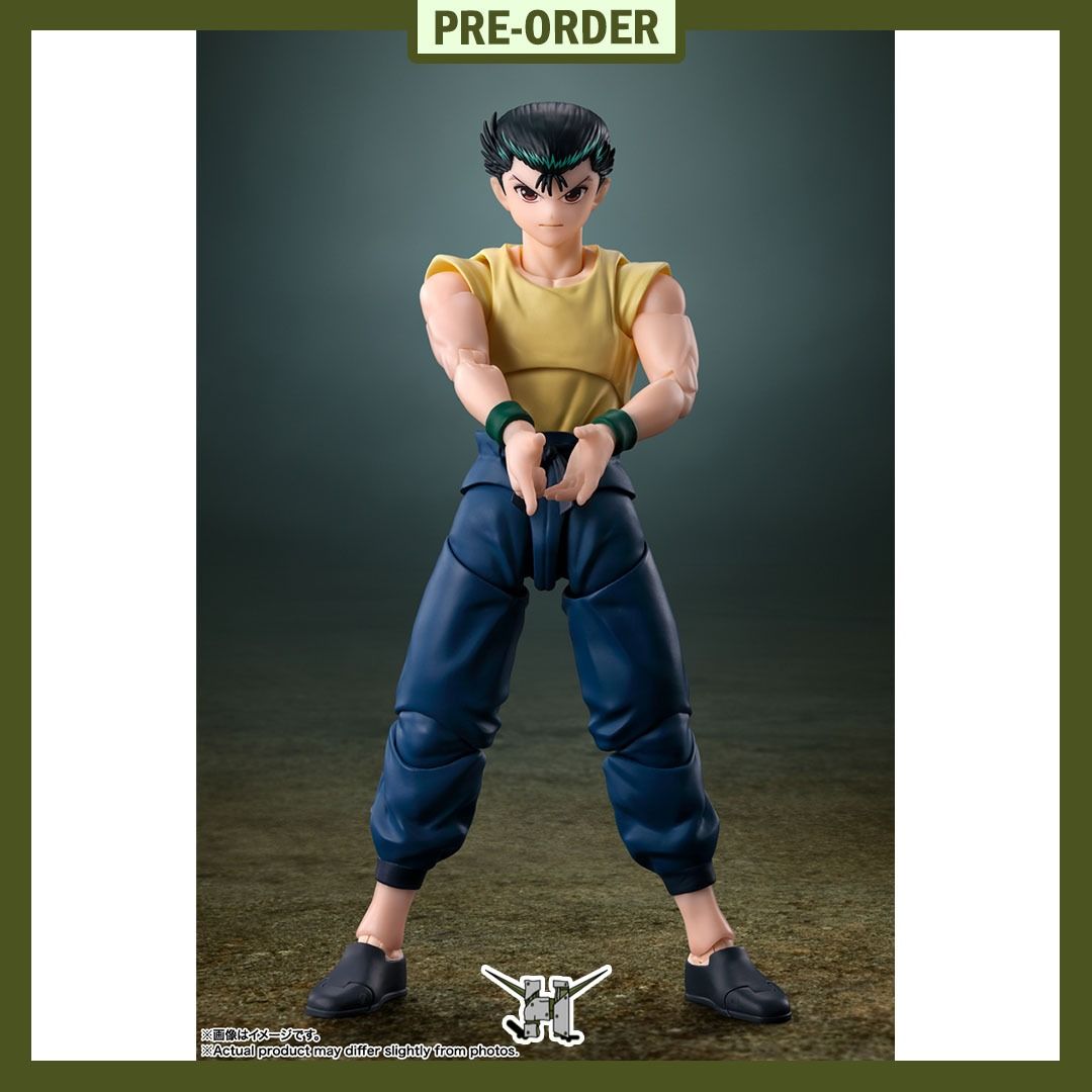 PRE-ORDER!! s.h.figuarts Yusuke Urameshi (Category: Figurines & Statues) located in Quezon City. Submitted by figsnkits (Listing ID 1403402341, Image 1). Description: PRE-ORDER!! Tamashii Nations: S.H.Figuarts Yusuke Urameshi Pre-order price: Php 2,570 Min. DP: Php 600 (new) Php 500 (return customers) SRP: Php 2,850 Deadline: Nov 24, 2025 or until PO slots are full Estimated Time of Arrival: May 2026 (ESTIMATE ONLY: can change without notice; can