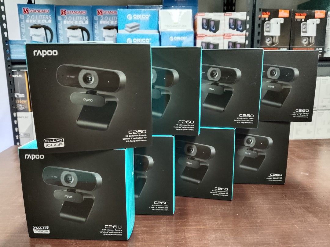 RAPOO C260 WEBCAM (Category: Webcams) located in Pasig City. Submitted by mahara1624 (Listing ID 1403424660, Image 2). Description: Rapoo C260 1080p Full HD USB Webcam Brand New and Original Items 🏍️ Same Day Delivery - Lalamove delivery within Metro Manila - For walk-ins: Always PM first for item availability - We are also open for night time deliveries 🧰 Warranty: - 7 days store warranty for factory defects - 1 Year warranty assistance on sel