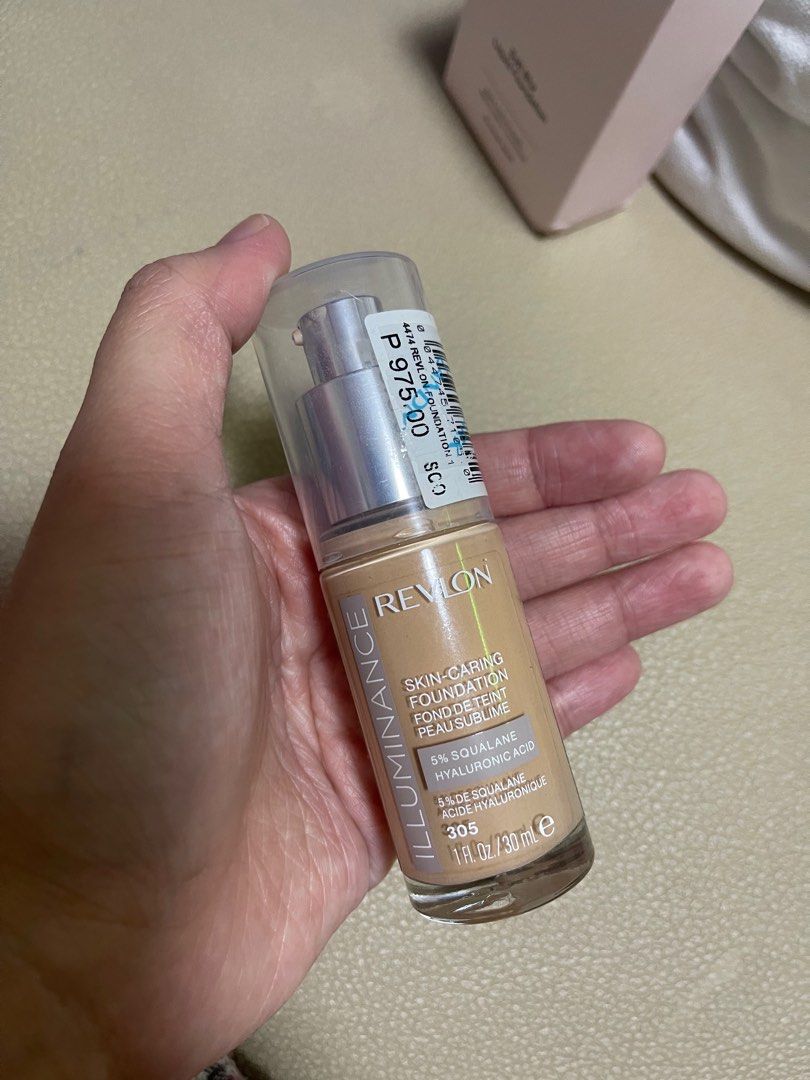 Revlon Illuminance Skin-Caring Foundation 305 (Category: Makeup) located in Meycauayan. Submitted by twclvrdahyun (Listing ID 1403355765, Image 1). Description: Swatched only. Shade is 305. RFS: Wrong shade. Price is still negotiable. .