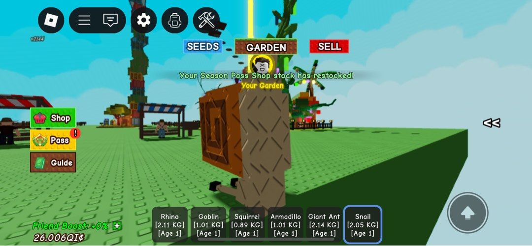 Roblox Grow a garden snail (Category: In-Game Products) located in Pasig City. Submitted by molfindo0708 (Listing ID 1403263884, Image 1). Description: Grow a garden snail -Age 1.