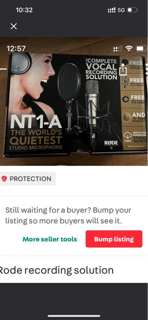 Rode recording microphone, Audio, Voice Recorders on Carousell