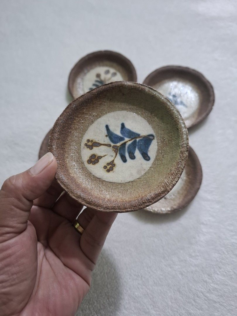 Set of 5 Floral Ceramic Coasters (Category: Other Kitchenware & Tableware) located in Bulacan. Submitted by nerizza09 (Listing ID 1403304232, Image 3). Description: like new condition, stoneware .