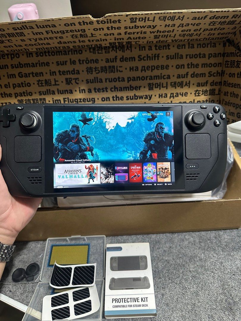 STEAM DECK LCD 1TB DUAL BOOT (Category: Others) located in Manila. Submitted by rainjastin67373 (Listing ID 1403349960, Image 3). Description: STEAM DECK LCD 1TB DUAL BOOT 21,500 NAPAKA MURA NA NYAN!! SWAPPING VALUE 25k POUCH BOX CHARGER OPEN TRADE SA MGA LOWER UNIT + CASH PWEDE MEET UP AROUND QC AND MANILA BASTA MALAPIT LANG, ADD PAG MISMONG BAHAY.