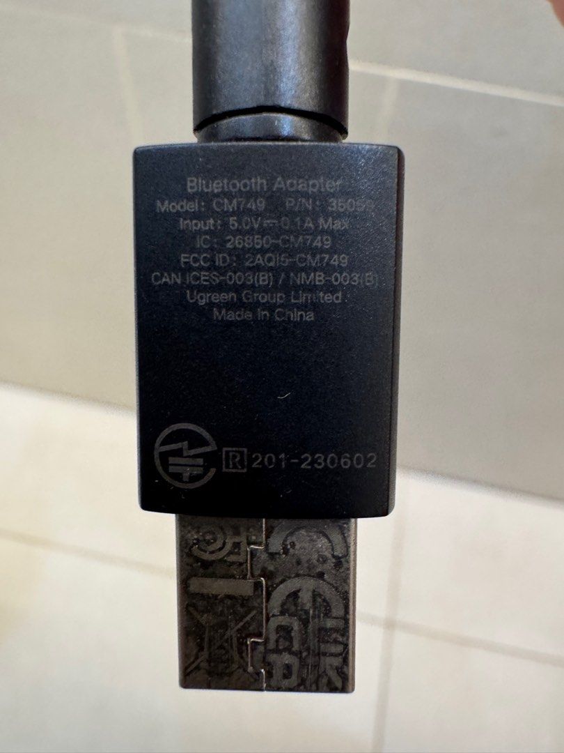 UGREEN Bluetooth 5.0 USB Adapter with Antenna (Model CM749) (Category: Cables & Adaptors) located in Pasig City. Submitted by lhj0981olx (Listing ID 1403397657, Image 3). Description: Selling a UGREEN Bluetooth Adapter (Model CM749) — excellent condition and fully functional. Perfect for connecting wireless devices like keyboards, mice, headphones, speakers, or game controllers to your desktop or laptop. Details: • Brand: UGREEN • Model: CM749 • 