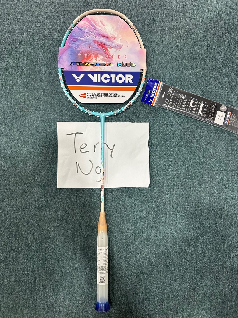 Victor Racket Muse Victor Thruster Ryuga Muse Badminton Racket, Sports Equipment, Sports ...