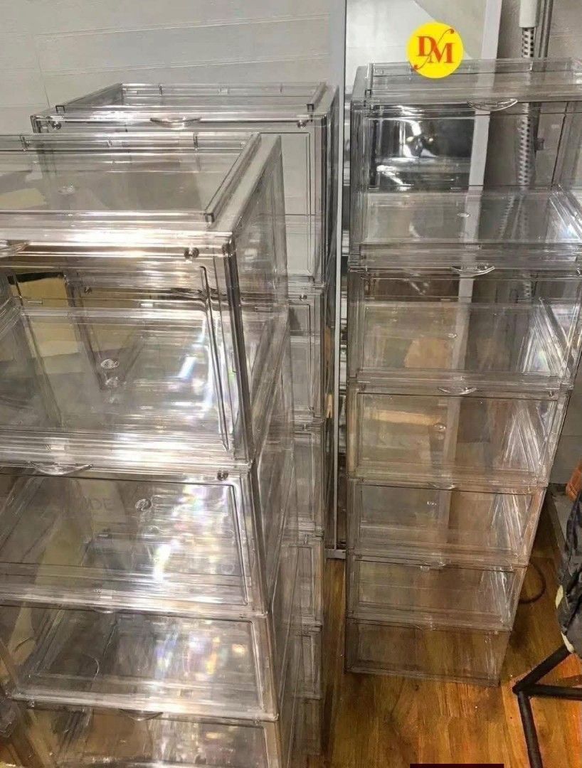 Acrylic Shoe Box Magnetic Open Close Front (Category: Storage Boxes & Baskets) located in Manila. Submitted by onlineshoppersph (Listing ID 1403583135, Image 2). Description: Cash On Deliver - Metro Manila - Delivery Fee/Handling Fee shouldered by BUYERS - DF/HF depends on BUYERS Location LALAMOVE PICK UP - Cash on Deliver - Metro Manila & Nearby DELIVER THRU COURIER, CARGO & BUS - Provincial Buyers - Payment 1st Thank You.